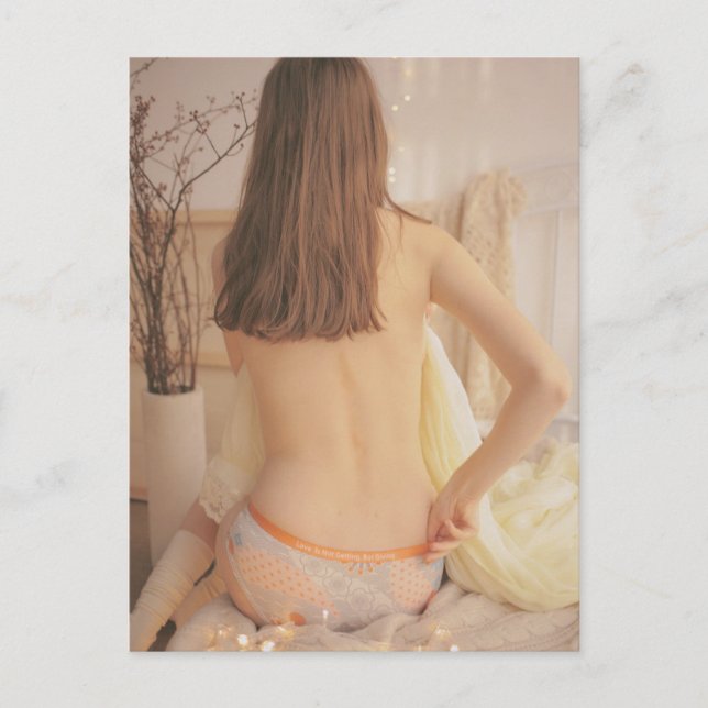 Cute Underwear Model photo Postcard (Front)