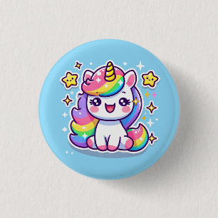 Cute Unicorn 1 Inch Round Button