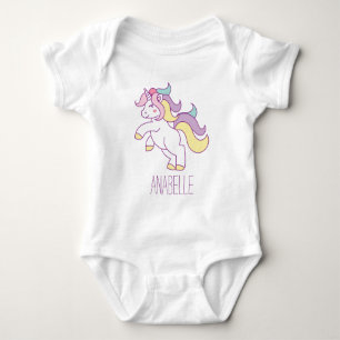 Cute Unicorn Baby Bodysuit