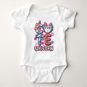 Cute unicorn baby bodysuit