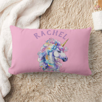 Cute Unicorn Baby Girl Nursery Custom Pillow