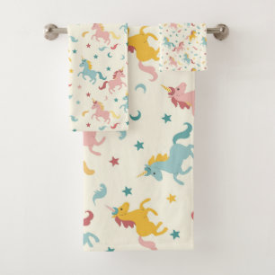 Cute Unicorn  Bath Towel Set