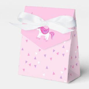 Cute Unicorn Birthday Girl Pink Favour Box 🦄