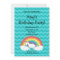 Cute unicorn birthday invitation