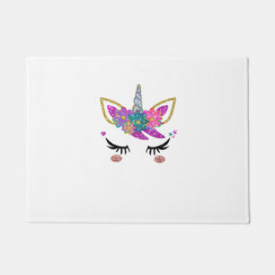 Cute Unicorn Birthday Outfit Doormat