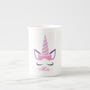 Cute unicorn bone china mug