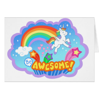 Cute unicorn card