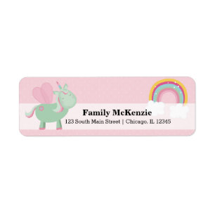 Cute Unicorn * CHOISISSEZ votre couleur arrière - 