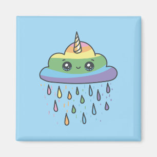 Cute Unicorn Cloud Magnet