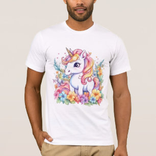 Cute Unicorn Cool Rainbow positive T-Shirt