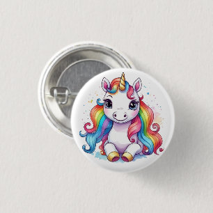 Cute Unicorn Cool Unicorn positive 1 Inch Round Button