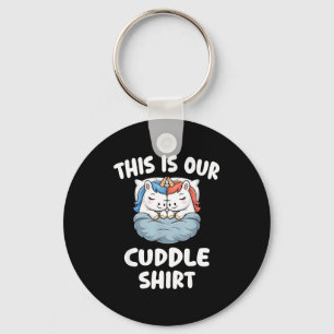 Cute Unicorn Couple This Is Our Cuddle Keychain
