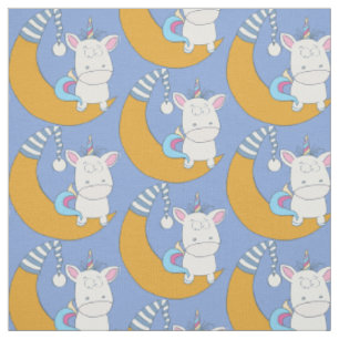Cute Unicorn custom colour fabric