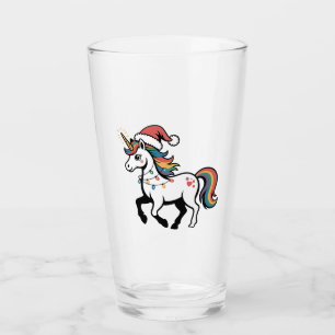 Cute Unicorn Deer Reindeer Christmas Lights Funny  Glass