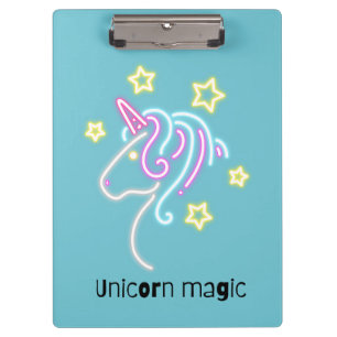 Cute unicorn design  clipboard