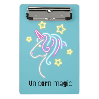 Cute unicorn design mini clipboard