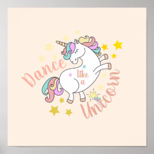 Cute Unicorn Encouragement Poster