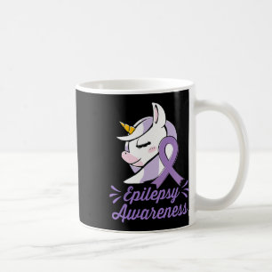 Cute Unicorn Epilepsy Awareness Women Gift  Coffee Mug