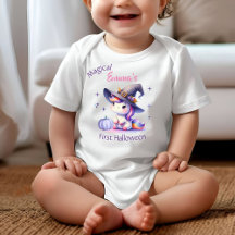 Cute Unicorn Girls first Halloween with Name