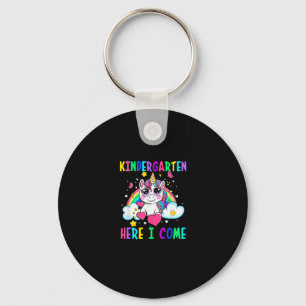 Cute Unicorn Kindergarten Here I Come School Kinde Keychain