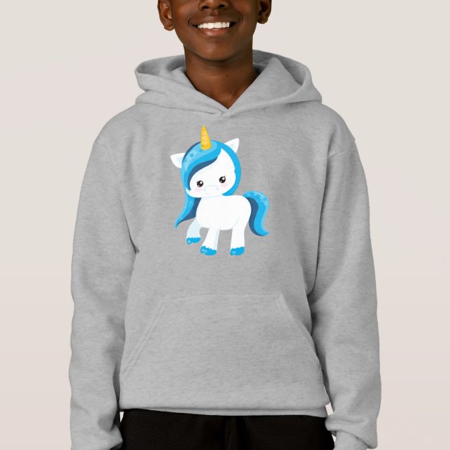 Cute Unicorn, Magic Unicorn, Winter, Snowflakes (Front)