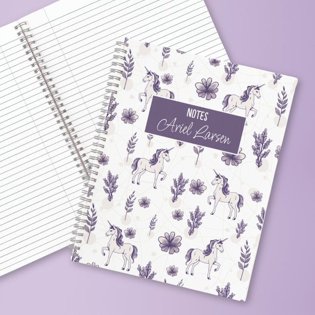 Cute Unicorn Motif Carnet personnalisé (Créateur téléchargé)