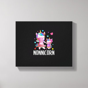 Cute Unicorn Nonnicorn Gifts For Mother's Day Mom Canvas Print