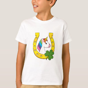 Cute Unicorn on St Patrick's Day T-Shirt