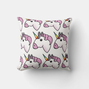 Cute Unicorn Pattern Throw Pillow