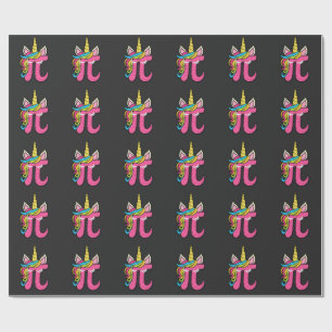 Cute Unicorn Pi Day 3.14 Math Number Pi Pun T-Shir Wrapping Paper