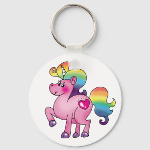 cute unicorn pony keychain