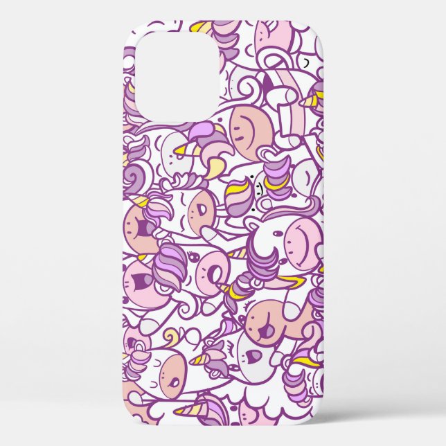 Cute Unicorn Pony: Magic Doodle Collection Case-Mate iPhone Case (Back)