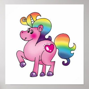cute unicorn pony poster