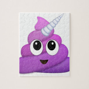 Cute Unicorn Poop emoji Jigsaw Puzzle