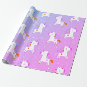 Cute Unicorn printed Wrapping Paper