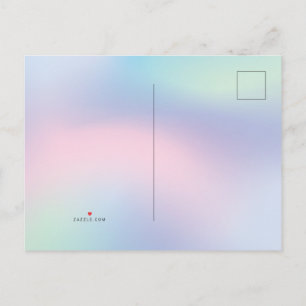 Cute Unicorn Rainbow Birthday Party kids Announcement Postcard