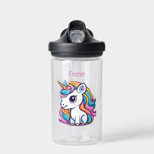 Cute Unicorn Rainbow Colour Water Bottle