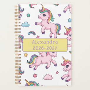 Cute Unicorn Rainbow Planner