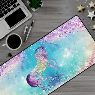 Cute unicorn rose Parties scintillant arc-en-ciel