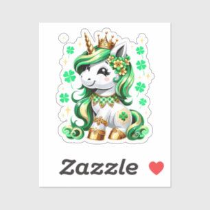Cute Unicorn Shamrock St Patricks Day