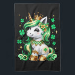 Cute Unicorn Shamrock St Patricks Day Kitchen Towel<br><div class="desc">Cute Unicorn Shamrock St Patricks Day</div>