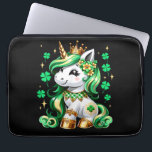 Cute Unicorn Shamrock St Patricks Day  Laptop Sleeve<br><div class="desc">Cute Unicorn Shamrock St Patricks Day</div>