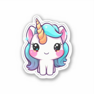 Cute unicorn sticker