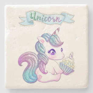 Cute Unicorn Stone Coaster