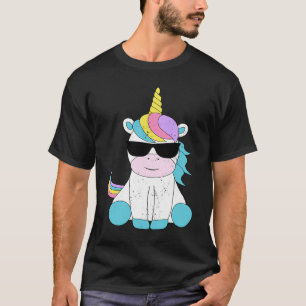Cute Unicorn Sunglasses Magical Unicorns Fantasy M T-Shirt