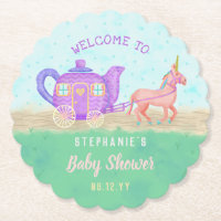Cute Unicorn Tea Party Baby Shower Chariot