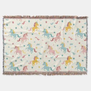 Cute Unicorn  Throw Blanket