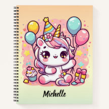 Cute Unicorn with Balloons 