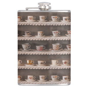 Cute Unique Retro Funny Cool Vintage Coffee or Tea Hip Flask