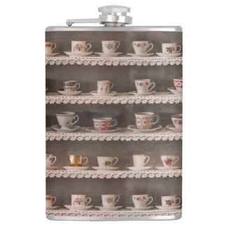 Cute Unique Retro Funny Cool Vintage Coffee or Tea Hip Flask